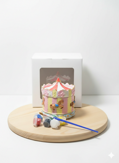 Atlı Karınca Kutu + 6 Renk Boya + 2 Fırça