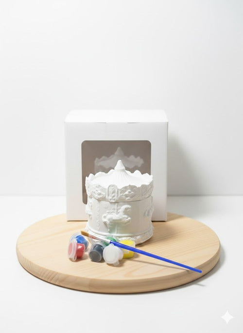 Atlı Karınca Kutu + 6 Renk Boya + 2 Fırça