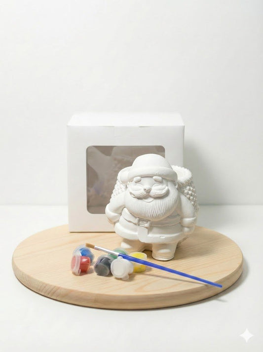 Noel Baba + 6 Renk Boya + 2 Fırça