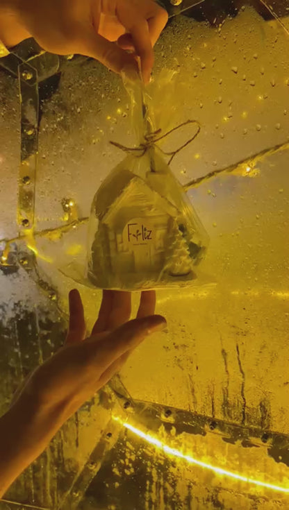 Tütsülük Kış Evi + 6 Renk Boya + 2 Fırça